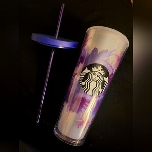 Starbucks 24oz purple watercolor floral venti tumbler